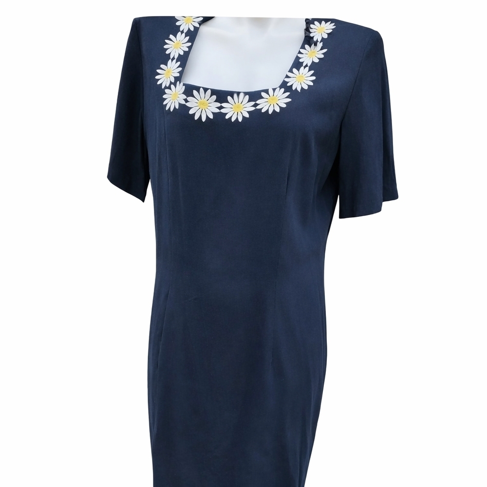 Vintage Plus Size Sweetheart Daisy Dress‎ 16 - Picture 3 of 15